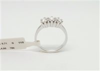 Anello Lorenza Gioielli Donna Trilogy in Oro bianco Diamante 0.71 Ct AN979882-15 - AN979882-15